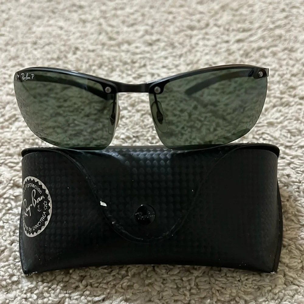 Rayban sunglasses polarized lenses (blue/black glasses) - Picture 1 of 5